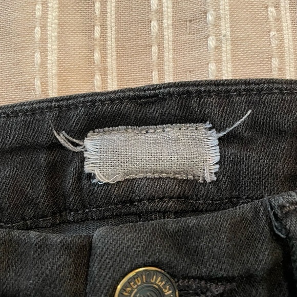 MOTHER High Waist Looker Jeans in A Model Spy Black 28 - Picture 5 of 11